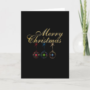 Carte Joyeux Noël Élégant Art de Flocon de Neige