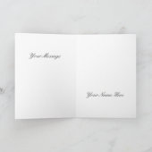 Carte Joyeux Noël élégantes bougies de sapin de Noël (Intérieur)