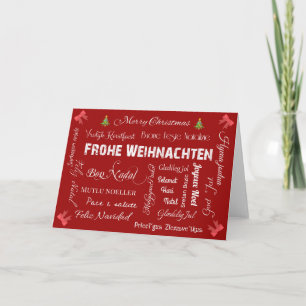 Carte Joyeux Noël en différentes langues !