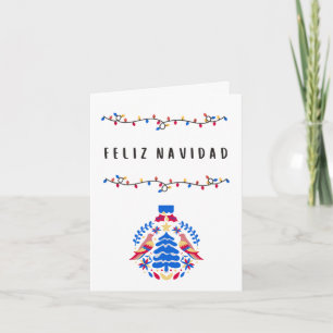 Carte Joyeux Noël espagnol mexicain de Noël