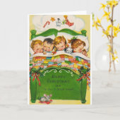 Carte joyeux noël et à tous une bonne nuit (Fleur jaune)