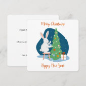 Carte Joyeux Noël et Bonne Année (Devant / Derrière)