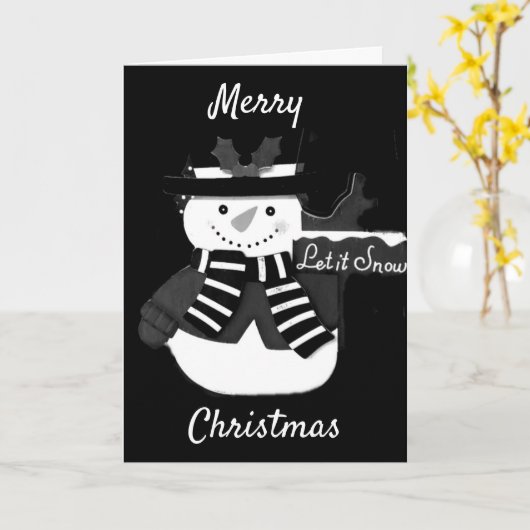 CARTE JOYEUX NOËL ET BONNE ANNÉE (Fleur jaune)