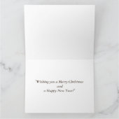 Carte Joyeux Noël et Bonne Année Avec Amour (Intérieur)