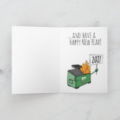 Carte Joyeux Noël et Bonne Année Boule de Feu dans une P (Intérieur)