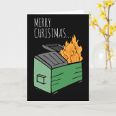 Carte Joyeux Noël et Bonne Année Boule de Feu dans une P (Fleur jaune)