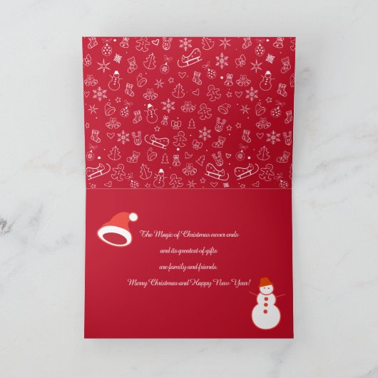 Carte Joyeux Noël et Bonne Année ! NOËL (Intérieur)