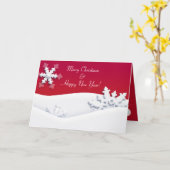 Carte Joyeux Noël et Bonne Année ! NOËL (Fleur jaune)