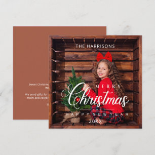 Carte Joyeux Noël et Bonne Année Photo