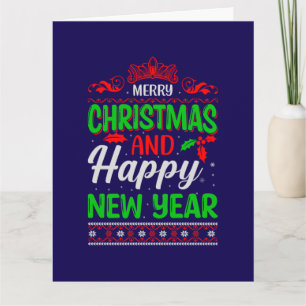 Carte Joyeux Noël Et Joyeux Nouvel An-61064
