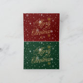 Carte Joyeux Noël Fête tendance (Intérieur)