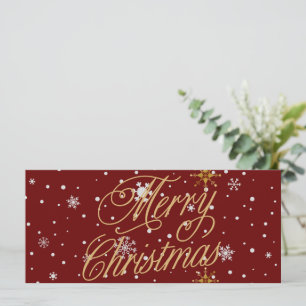 Carte Joyeux Noël Fête tendance