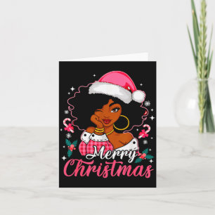 Carte Joyeux Noël Fille Afro Américaine Africaine S