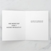 Carte Joyeux Noël Fleurs sauvages Salutation de vacances (Intérieur)