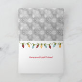 Carte Joyeux Noël flocons de neige (Intérieur)