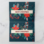 Carte Joyeux Noël Floral (Intérieur)