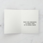 Carte Joyeux Noel Français Langue Noël Voeux (Intérieur)