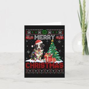 Carte Joyeux Noël Frontière Collie Amoureux de les chien