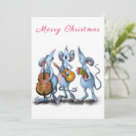 Carte Joyeux Noël - Funny Romantic Mouse Band - Amusant<br><div class="desc">Joyeux Noël - Amusante bande de souris romantique - Dessin d'animal de dessin de dessin de dessin de dessin de dessin de dessin de dessin de dessin de dessin de modèle - Choisissez / Ajoutez votre texte / couleur unique - Faites votre cadeau spécial - Redimensionnez et déplacez ou supprimez...</div>