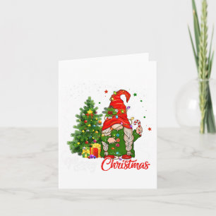 Carte Joyeux Noël Gnome Famille Noël S Pour Femmes