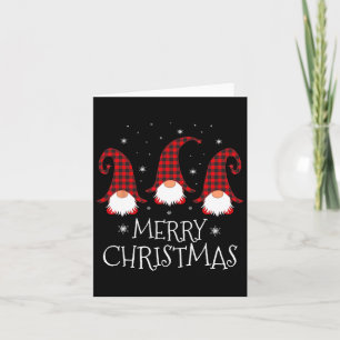 Carte Joyeux Noël Gnome Funny Xmas Gnomes Group Fami