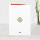 Carte Joyeux Noël Gnome moderne (Dos)