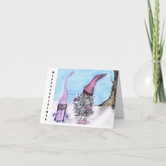 Carte Joyeux Noël Gnomes