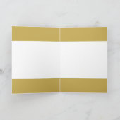 Carte Joyeux Noël Gold Holly Berry Wreath Photo (Intérieur)