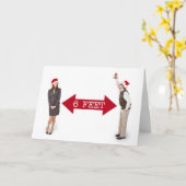 Carte Joyeux Noël Gui Les Gens Humour Coronavirus (Fleur jaune)