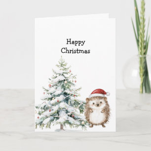 Carte Joyeux Noël Hérisson