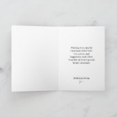 Carte Joyeux Noël hiver Wonderland Neige Flakes (Intérieur)