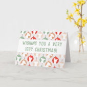 Carte Joyeux Noël Iggy Italie Greyhound Holiday (Fleur jaune)