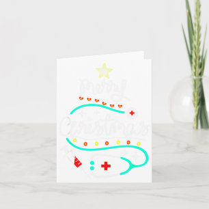 Carte Joyeux Noël Infirmière Docteur Stethoscope Noël