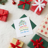 Carte Joyeux Noël international et arbre festif