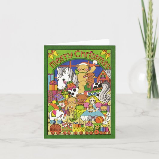 Carte Joyeux Noël Jouets (Devant)