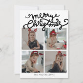 Carte JOYEUX NOËL Joyeuses Fêtes Ajouter Vos Photos (Devant)