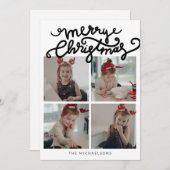 Carte JOYEUX NOËL Joyeuses Fêtes Ajouter Vos Photos (Devant / Derrière)