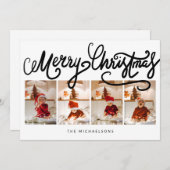 Carte JOYEUX NOËL Joyeuses Fêtes Ajouter Vos Photos (Devant / Derrière)