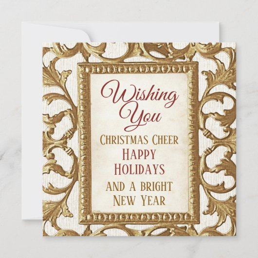 Carte Joyeux Noël Joyeuses Joyeuses Fêtes Joyeuses Nouve (Devant)