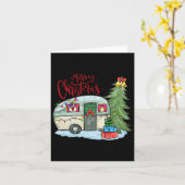 Carte Joyeux Noël Joyeux Camper Fun Camping Vie Fami (Fleur jaune)