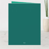 Carte Joyeux Noël Joyeux Nouvel An Logo Typographie (Dos)