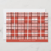 Carte Joyeux Noël Joyeux Rouge moderne Photo (Dos)