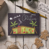 Carte JOYEUX NOËL | Joyeux Vacances Mi-Siècle moderne