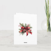 Carte Joyeux Noël Koala assis dans un eucalyptus (Dos)