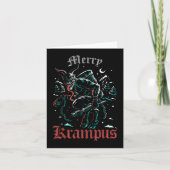 Carte Joyeux Noël Krampus Noël Noël Noël Horreur Mal (Devant)