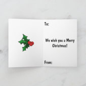 Carte Joyeux Noël les chats (Intérieur)