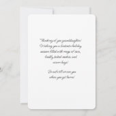 Carte Joyeux Noël Long Haul Trucker Grandgirl (Dos)