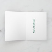 Carte Joyeux Noël. M. et Mme griffes de chat. (Intérieur)