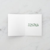 Carte Joyeux Noël Maine Moose (Intérieur)