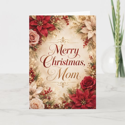 Carte Joyeux Noël Maman (Devant)